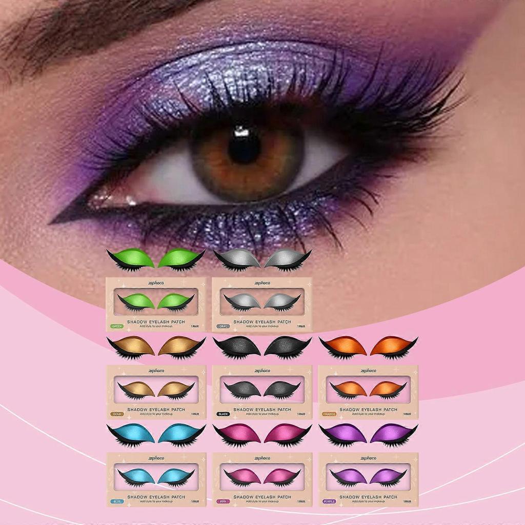 Zephoco Eyeshadow And Eyelash Stickers, Convenient Eye Makeup Stickers For Lazy Users