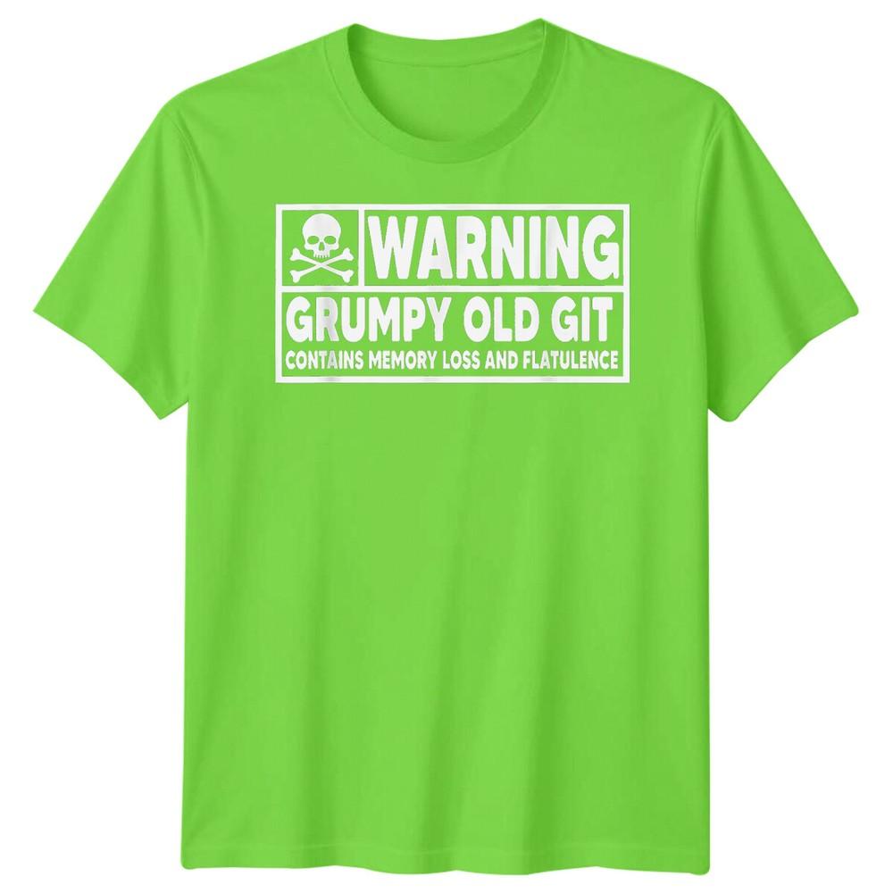 Unisexs Grumpy Old Git Funny Fathers Day TShirt Tee Best Dad Ever Papa Life 1FD
