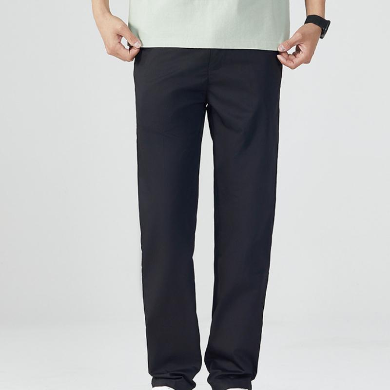 Spring and Summer Solid Color Casual Straight Joker Thin Thin Ice Pants.
