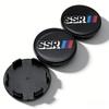 4pcs SSR Logo Emblem Car Wheel Center Caps O.D 51MM Clips 46MM Rim Hubcaps Dust Cover Wheels Hub Cap Replacement Car Accessories