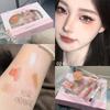 HERORANGE Conjunto de Maquiagem com 6 Peças Inclui Gloss Labial, Gloss Labial, Delineador, Blush, Sombra para Olhos, Longa Duração, À Prova d'Água, Conjunto Cosmético