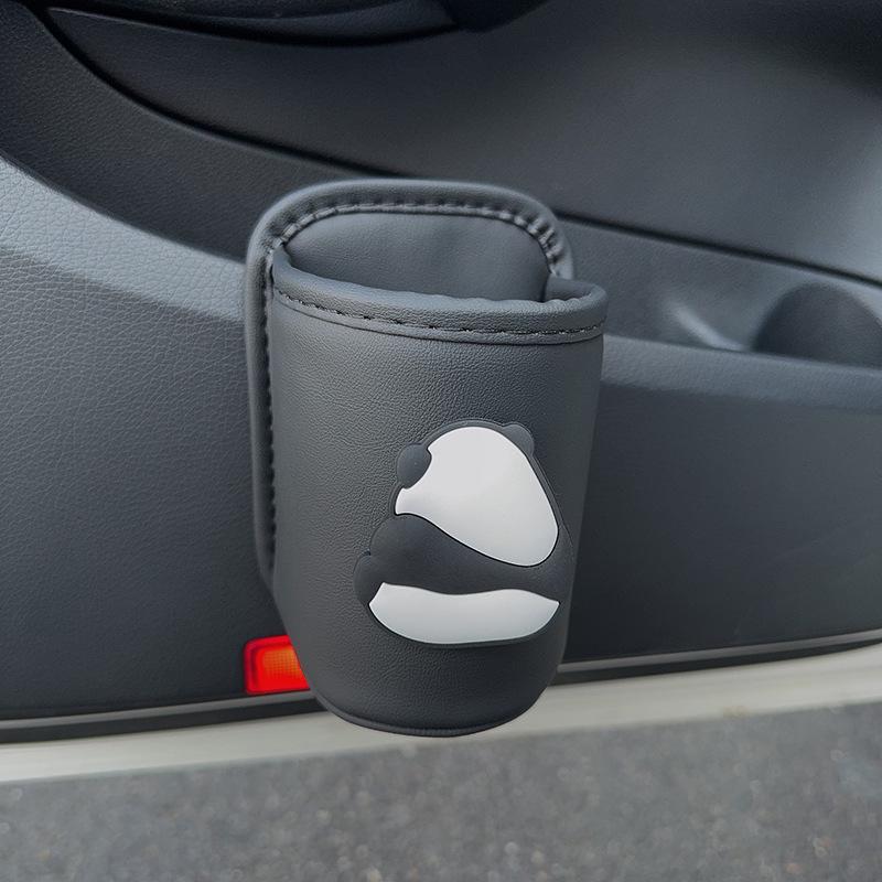 Car Seat & Door Cup Holder: Fixed Backrest Storage & Side-Mounted Drink Holder