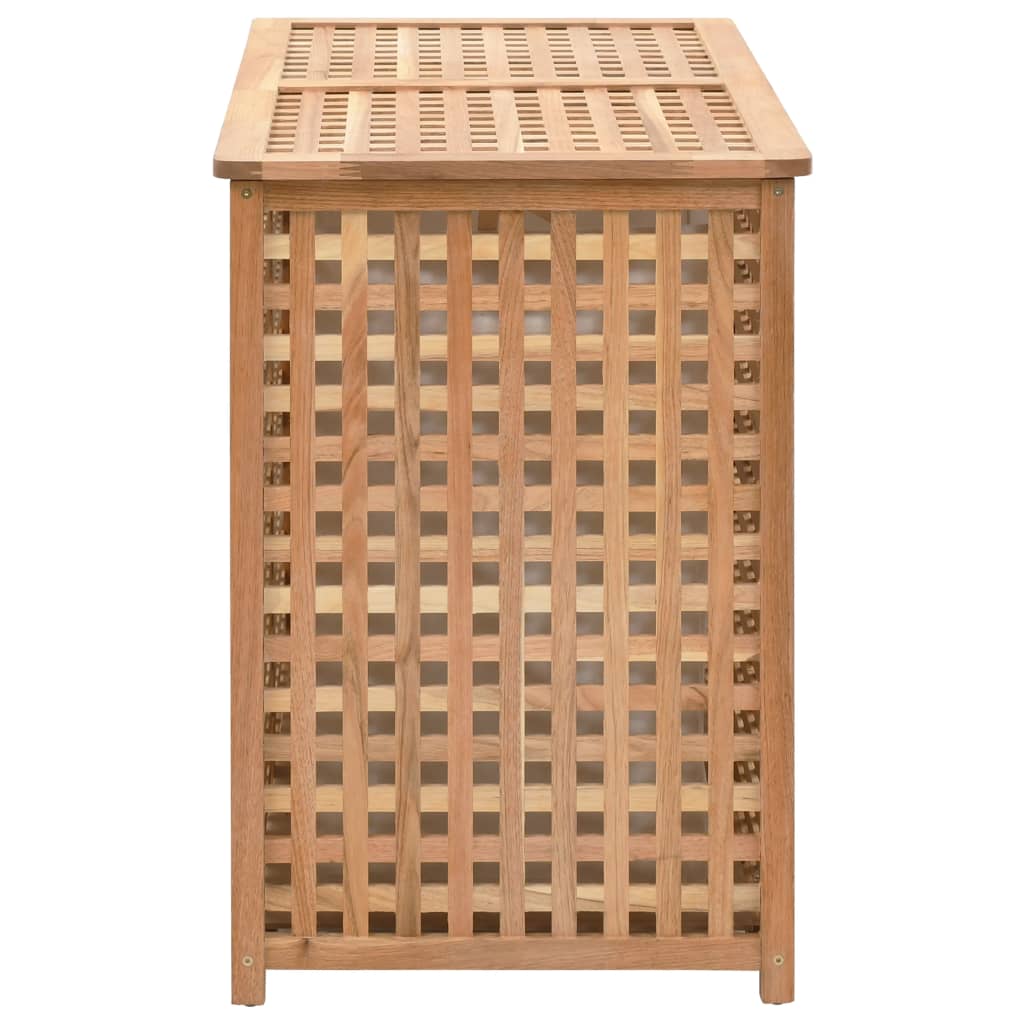 Laundry Basket 87.5 x 46 x 67 cm Solid Walnut Wood