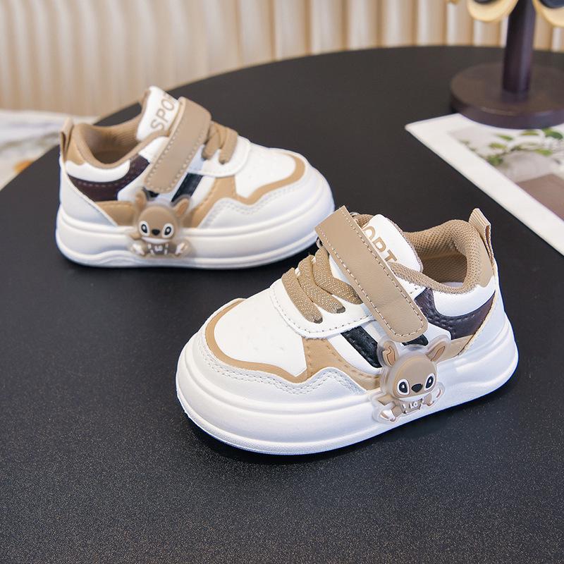 2026 Kids' Soft-Soled White Walking & Skate Shoes – Trendy Spring/Autumn Style for Boys & Girls