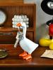 Niedliche Entenstatue Schlüsselanhänger Kawaii Magnetisch Alberne Gans Figur Harz Gans Entenstatue Skulptur Lustige Büro Schreibtischdeko
