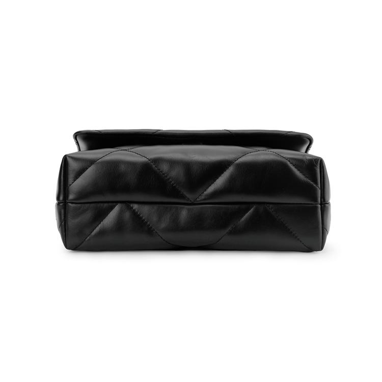 Tory Burch Kira Diamond Quilted Flap Magnetic Closure Leather Crossbody Shoulder Bag Small Women Bags Black 154706-001
