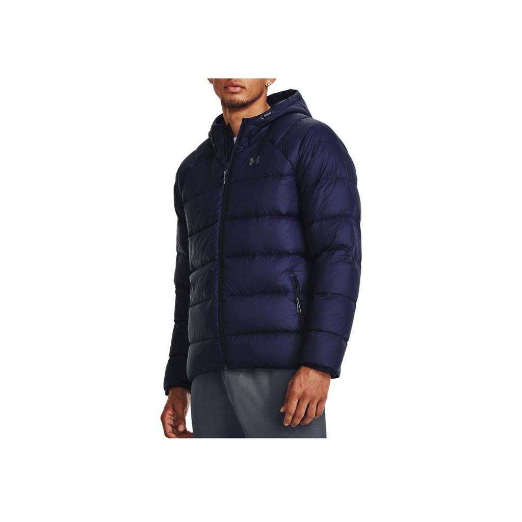 Under Armour Chaqueta de manga larga con capucha y cremallera de color sólido para hombre chaquetas Azul 1372651-410