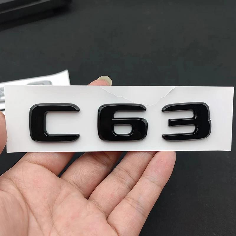 Car Accessories 3D ABS Chrome Trunk Badge Sticker For  AMG C E 63 W205 W204 W213 W212 W222 W221 C63 E63 S63 Emblem Logo