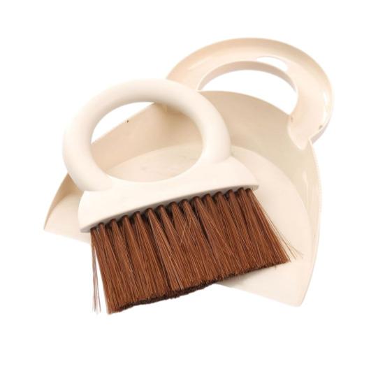 

Cleaning Brush Set with Humanized Portable Small Round Handle Handheld Broom Dustpan Set Home Cleaning