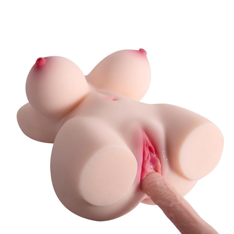 Real Silicone Vaginal Masturbation Sex Toys Anal Vaginal Double Channel Realistic Gay Sex Toys
