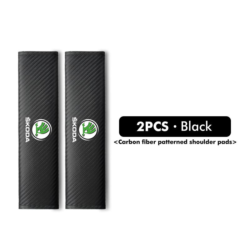 ATSS5 Car Seat Belt Cover Safety Belt Cover Shoulder Protection Pad Anti-slip Mat Accessories For Skoda Octavia A5 A7 RS Fabia Superb
