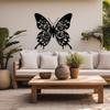 3D Butterfly Metal Wall Sculpture, Modern Iron Art, Creative Animal Home Decor, Wall Hanging Ornament for Living Room Bedroom