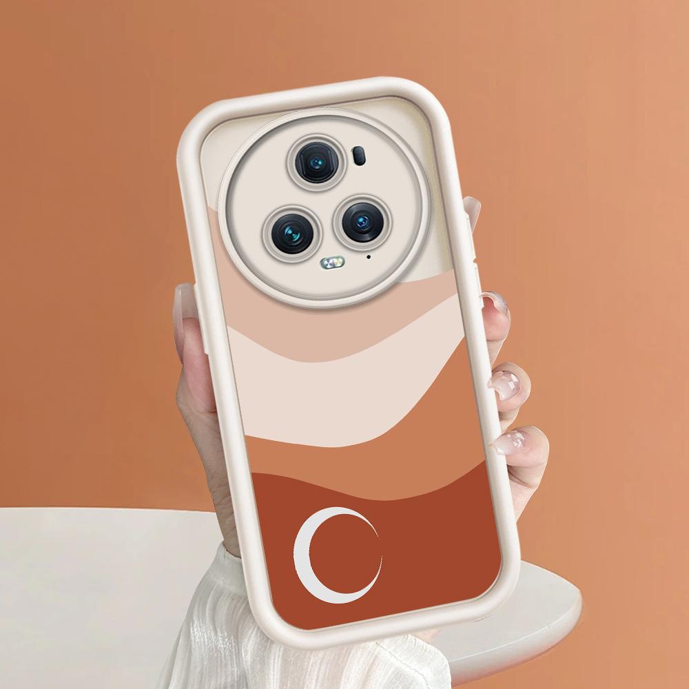 Soft Silicone Square Ladder Printing Pattern Phone Casing Full Cover Camera Shockproof Protection Rubber Case for Huawei Honor