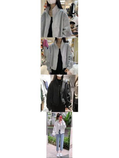 Women's Loose Fit Cotton Hoodie Jacket - Spring/Autumn 2025, Korean Harajuku Style, Trendy Cardigan Top