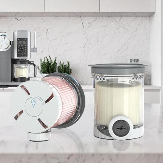 Eisaufbewahrungsglas Kompatibel mit Ninja Swirl NC701 NC701C Creami Eis-Softeisbereiter BPA-Frei Lebensmittelqualität Anti-Rutsch-Behälter für die Küche