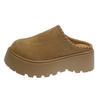 Thick-soled Bag Head Slippers Women's Outer Wear 2025 New Versatile Half-tow Boken Shoes One-pedal Height-increasing Lazy Casual Shoes