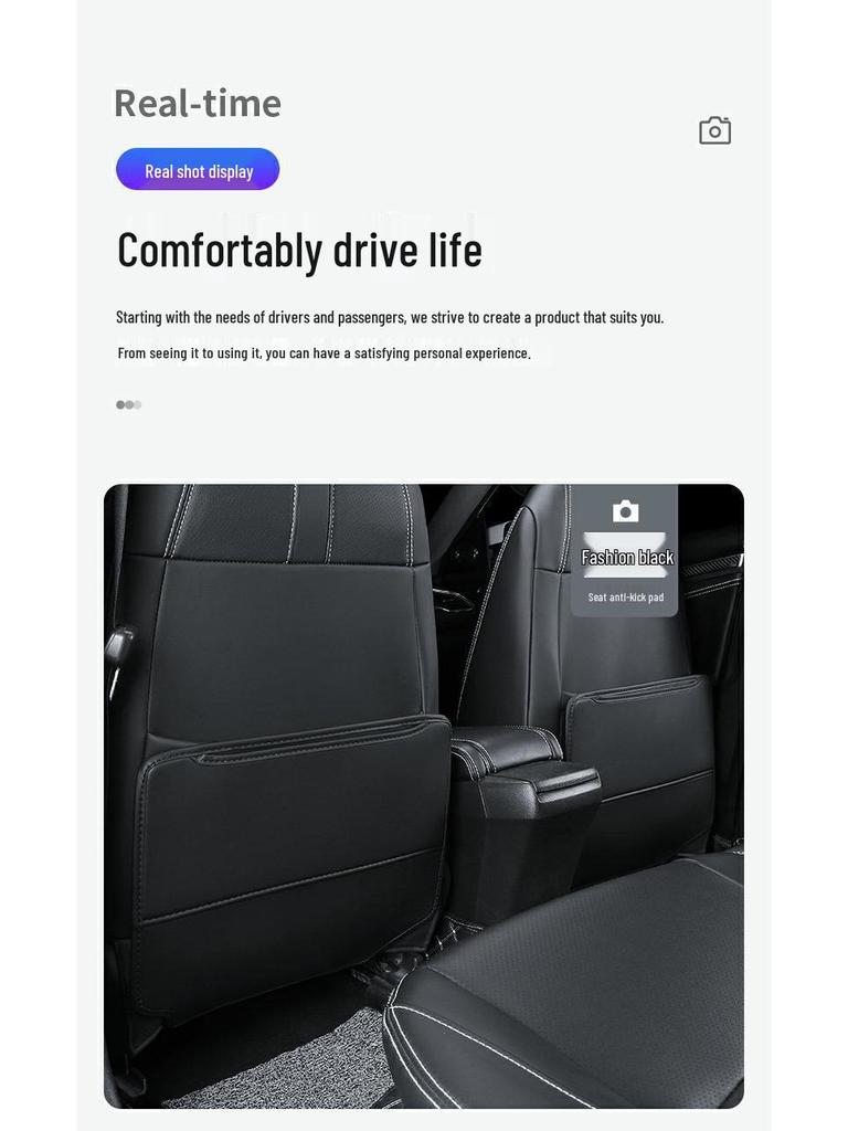 Rear Seat Anti-Kick Mats for BYD Tang EV/DM/DMI (2016-2024)