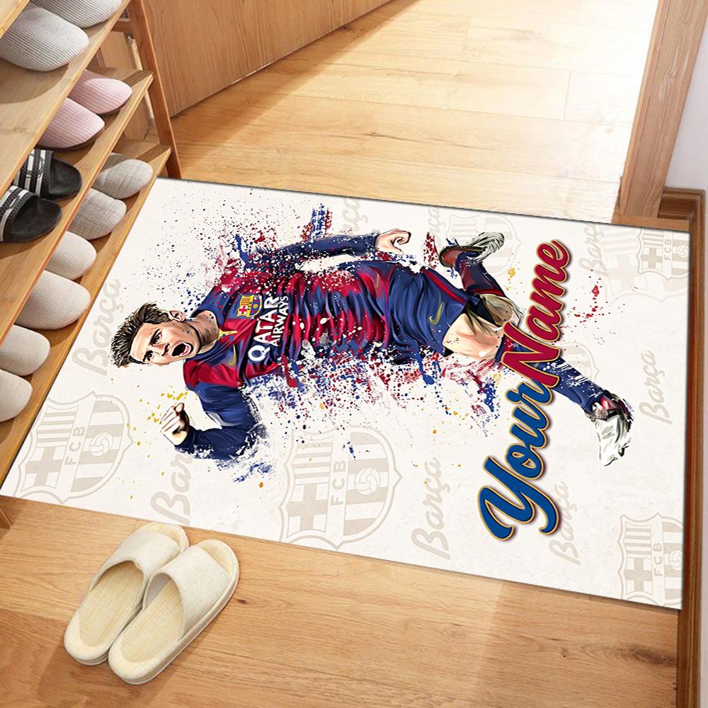 Messi 279 Personalized Name Floor Rug Office Rug Design for Game Room Foyer Outdoor Study room Antislip Carpet Office home decor