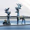 Resin Craft Vehicle Mounted Deer Crafts Cute Small Handicraft Home Decoration Creative