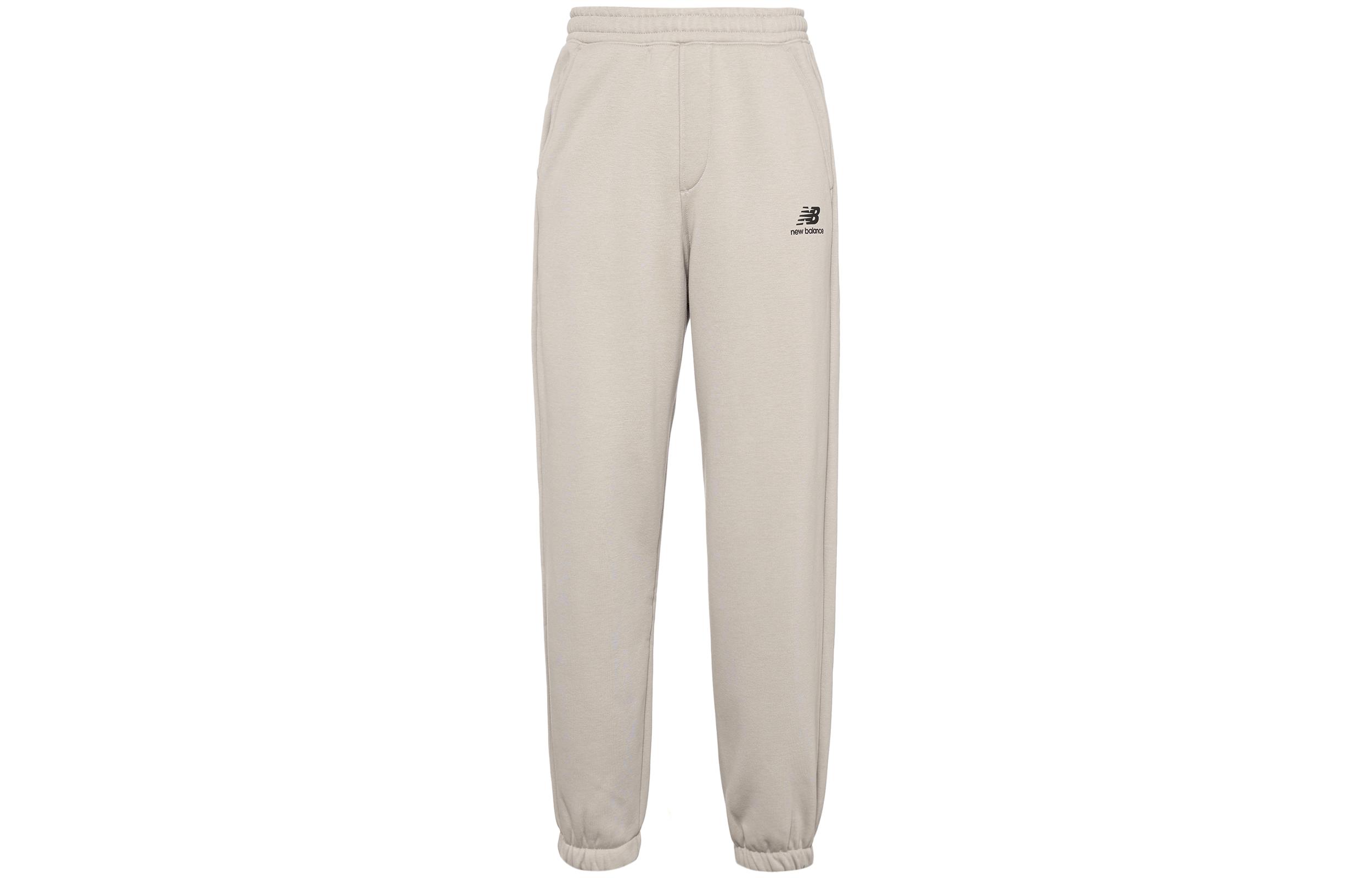 New Balance Knitted Sweatpants Men s Ecru Thickened Cuffed Pants AMP24383-PAA XL