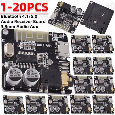 1-20PCS Bluetooth Audio Receiver Board Bluetooth 5.0 MP3 Lossless Decoder Board Wireless Stereo Music Module 3.7-5V XY-BT-Mini