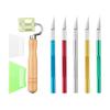 Home Improvement Sculpture Handle Craft Non-slip Knife Seam Roller Film Scraper Kit Wallpaper Tools Squeegee