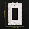 Cream Style Light Switch Cover Piping Texture Wall Plate Cover Decorative Wall Plate  Bedroom Decor