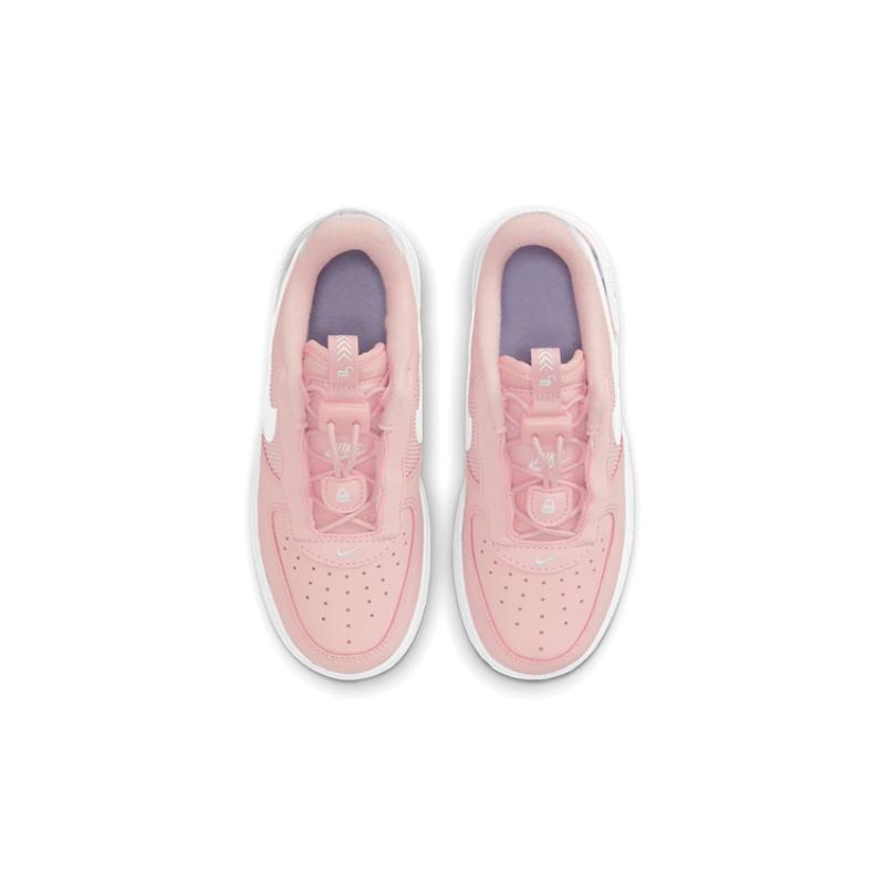 Nike Air Force 1 Toggle SE Abrasion Resistant Low Top Kids' Skateboarding Shoes Pink Flower Children Aged 3 7 Years Old Sneakers DB1814-600