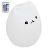 Silicone LED Night Light Remote Control USB Charging Colorful Cat Light for BedroomPopular Cat