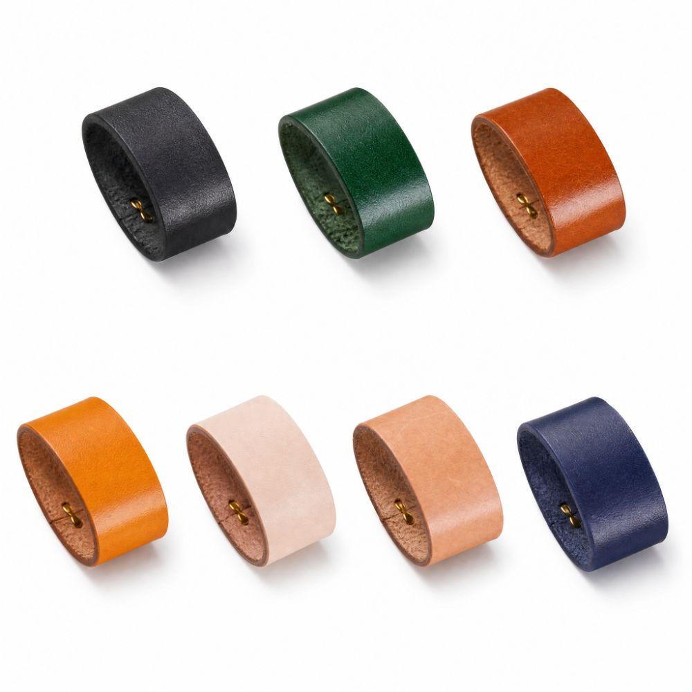 Delicate Belt Loop Keeper Cowhide Leather Belt Strap Fixing Keeper  For 3.8cm Belts