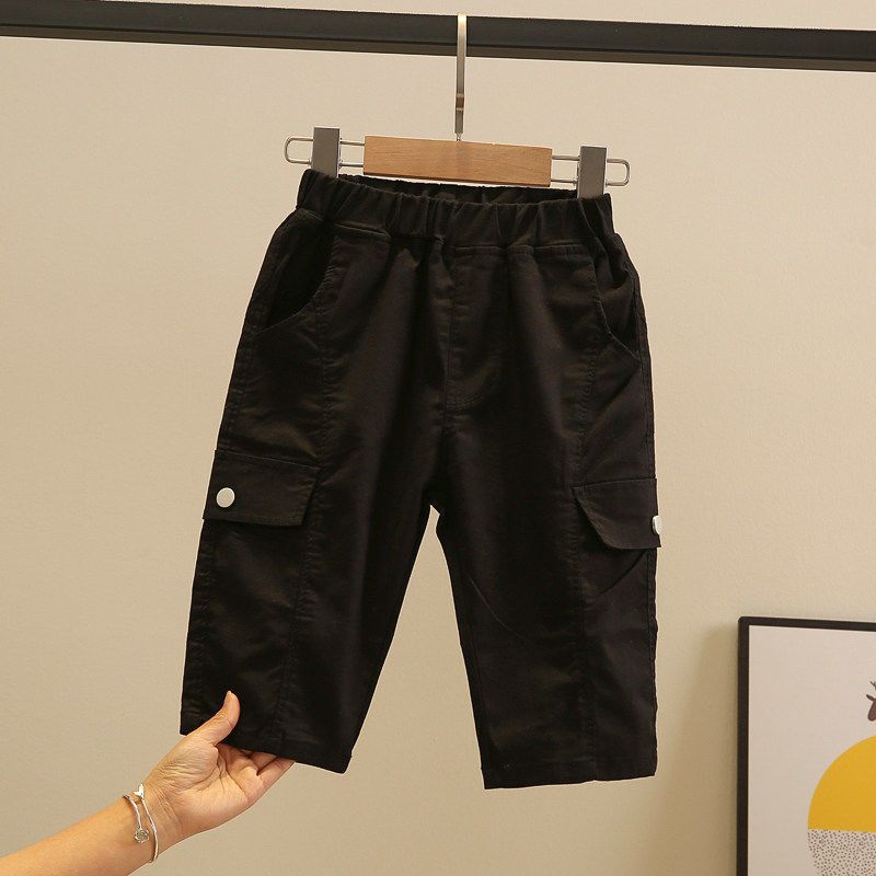 Chlapecké letní šortky Dětské stylové tenké ležérní kalhoty střední délky Letní zkrácené kalhoty Trend