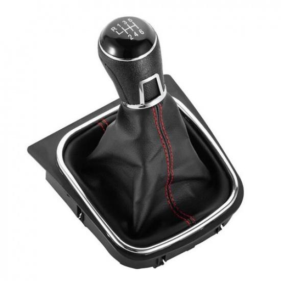 

5/6 Speed Car Gear Shift Stick Knob Handle Shifter Boot Cover for VW Golf MK5/6 6 speed