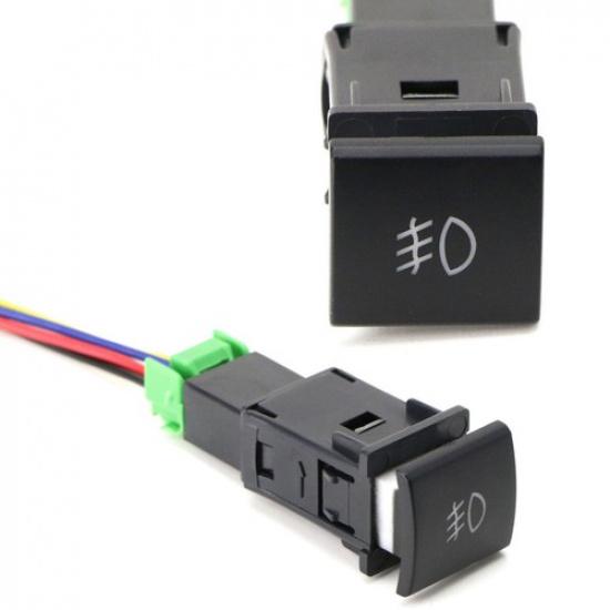 

Factory 4-Pole 12V Push Button Switch w/LED Indicator Light For Camry Corolla