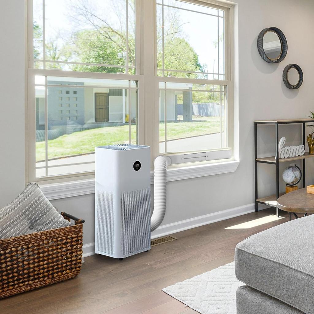 Air Conditioning Exhaust Hose Coupler Adapter Air Conditioning Hose Extension Set Plastic Texture Suitable for Ports