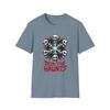 Unisex Softstyle T-Shirt Manga Skull Snowflake Creepy Holiday Christmas