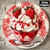 Metal Wall Art Retro Strawberry Ice Cream Decor Kitchen Cafe Home Gift