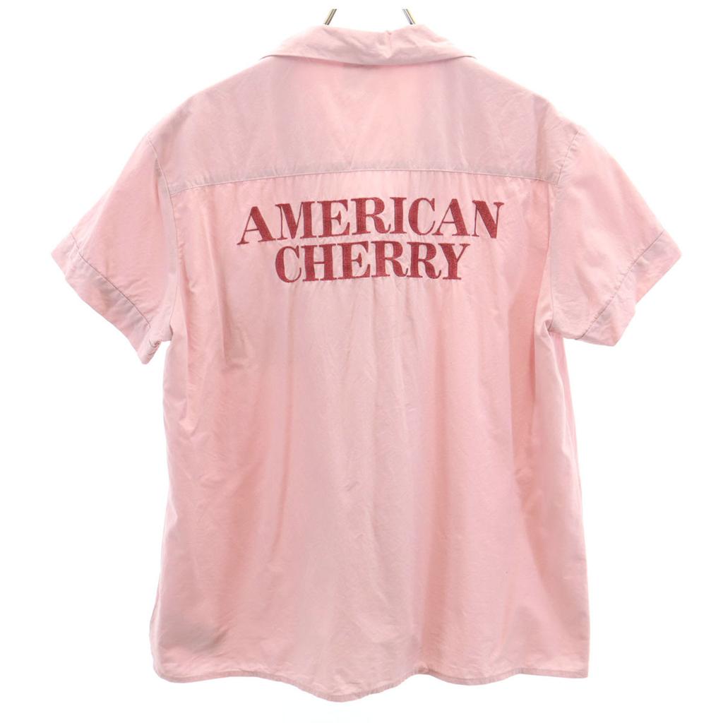 gelato pique Short Sleeve Diner Open Collar Shirt F Pink Women Used
