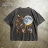 Moonlit T-Rex Shirt | Grunge Dinosaur Tee | Retro Dinosaur Graphic T-Shirt | Mystical Prehistoric Tee | Funny Dino Lover Gift