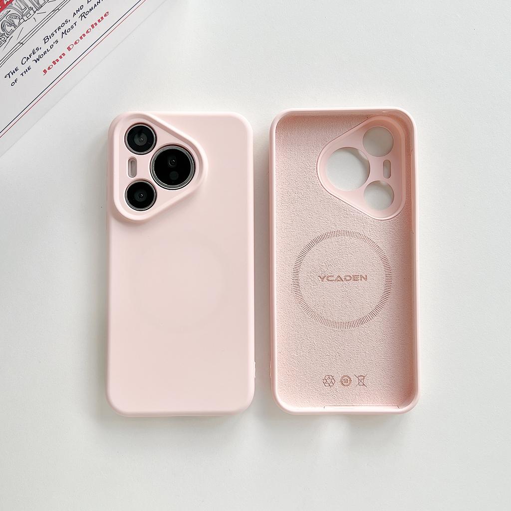 al Silicone Magnetic For  Case For Huawei Pura70 Ultra Mate60 ProPlus P60 P0 P40 Mate 0 30 40 E Nova12 Pro Cover
