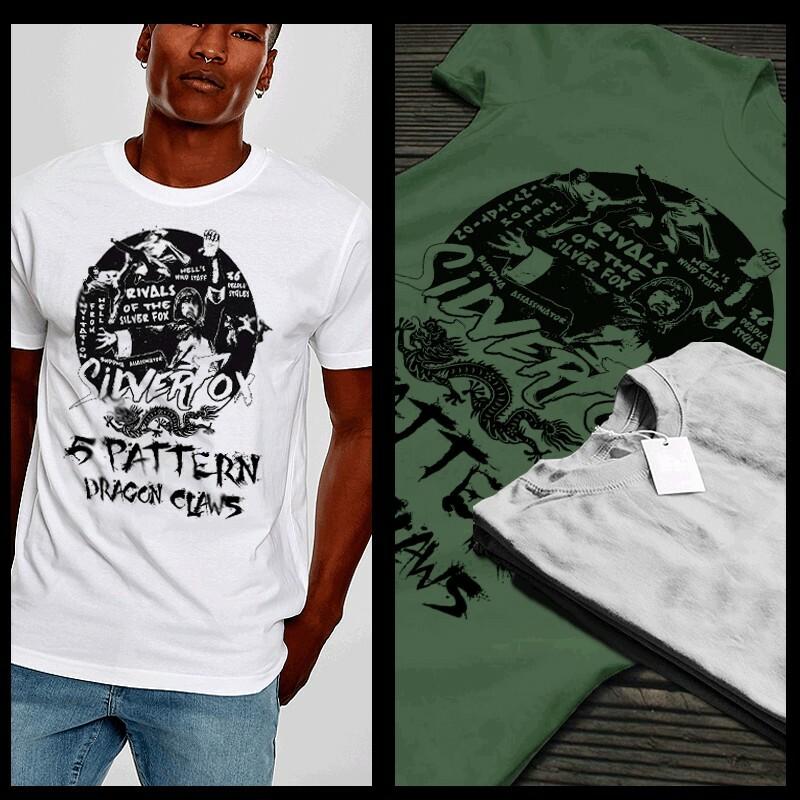 Kung Fu T-Shirt Martial Arts Buddha Monk Shaolin Karate Fighting Fist XL White