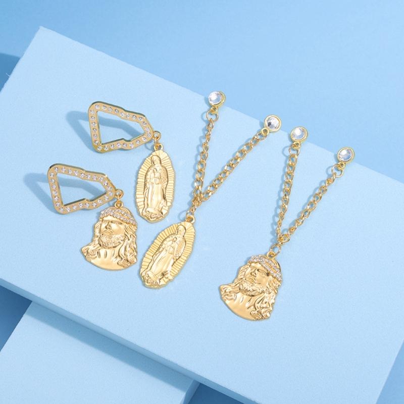 Brooch Pin Alloy Lapel Badge Hat Clip Stylish Breastpin Clothing Accessories for Religious Event and Fashion Enthusiasts