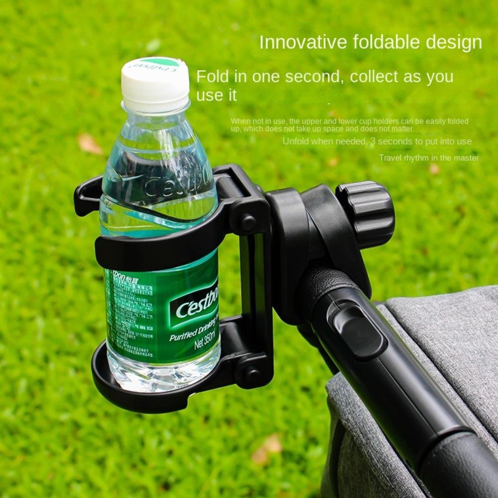 

Rotatable Stroller Bottle Holder Black Children Bicycle Cup Rack Kettle Holder Accessories чорний