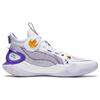 Li Ning SONIC 10 Ultra Abrasion Resistant Breathable Mid Top Basketball Shoes Men's White Purple ABAS145-4
