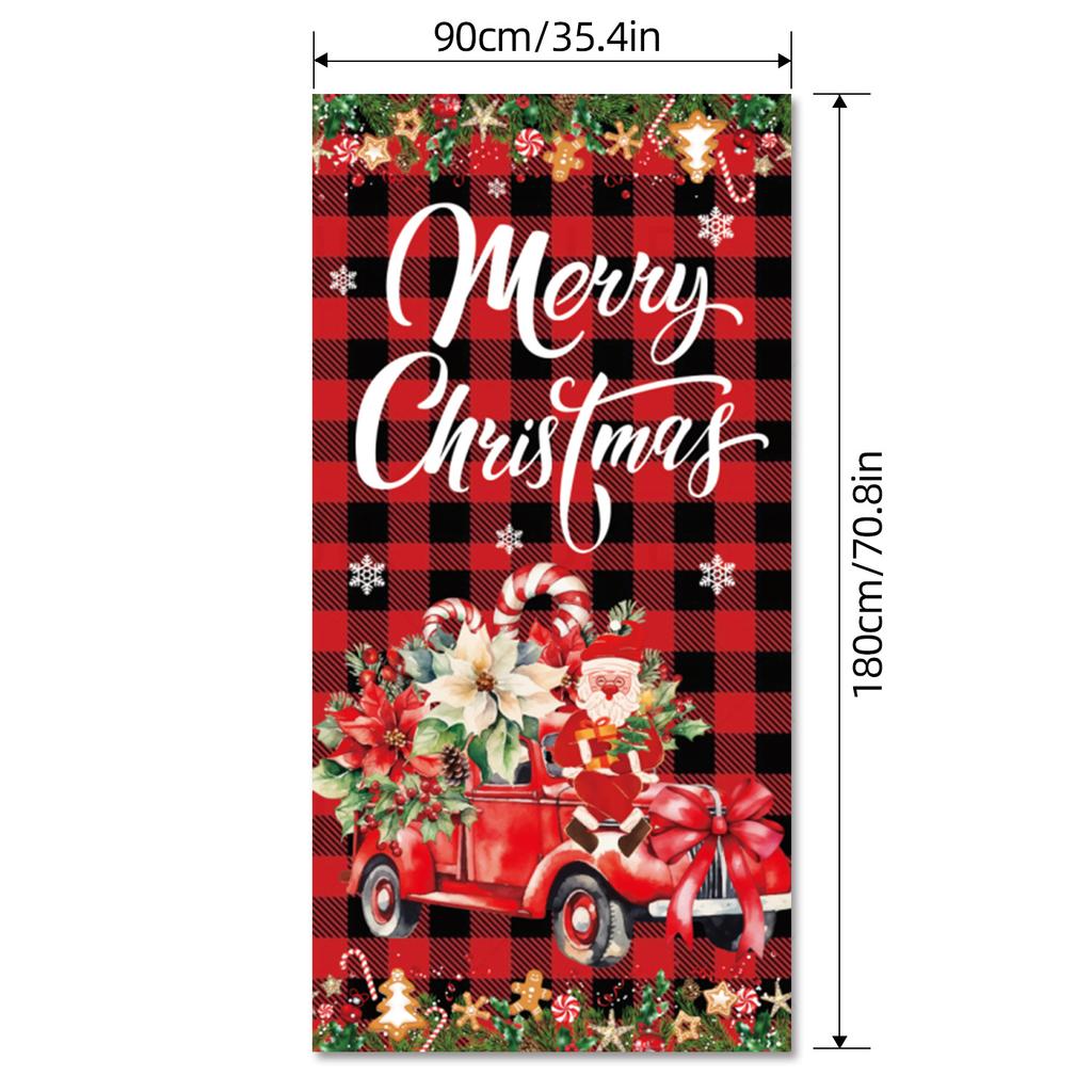 Christmas Background Cloth, Explosive Decorative Banner Hanging Cloth, Camera Couplet Direct Sales