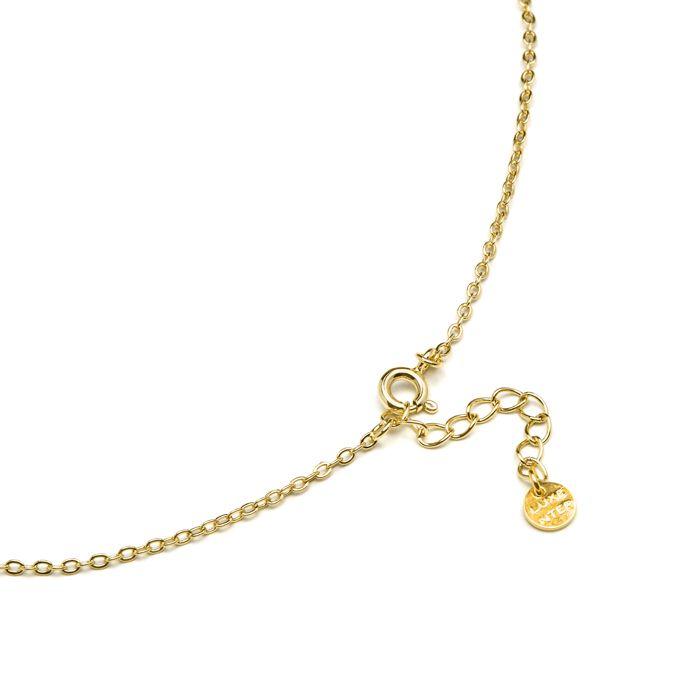 Collier De Nacre Blanche Luxenter Terminé Finition En or Jaune 18K - Lain