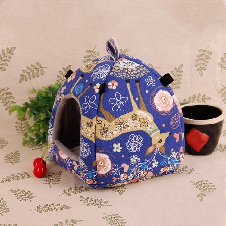Hamster Plush Hideout Small Animal Hanging Hammock Warm Winter Bed Tent House