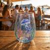 Glass Tea Cup For Loose Leaves Sea Turtle Tumbler Ocean Theme Drinking