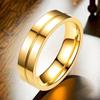 Stainless Steel Ring with Star-Inlaid Diamonds, Fade-Resistant, Titanium Finish