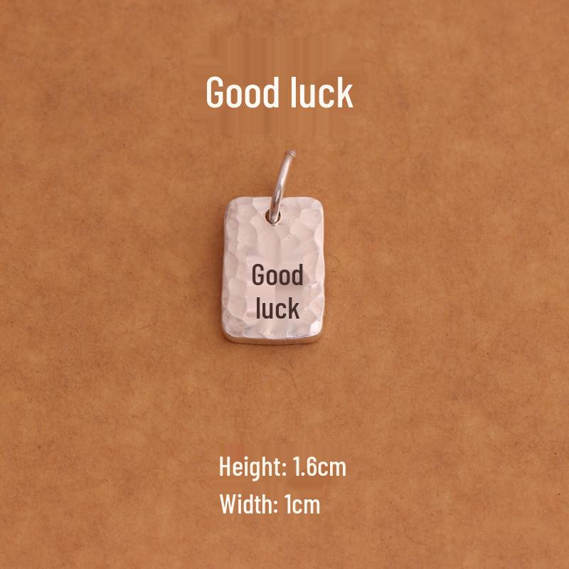 S999 Sterling Silver Smooth Drip Pendant Charm, Engravable Tag for Men, Women, Couples.