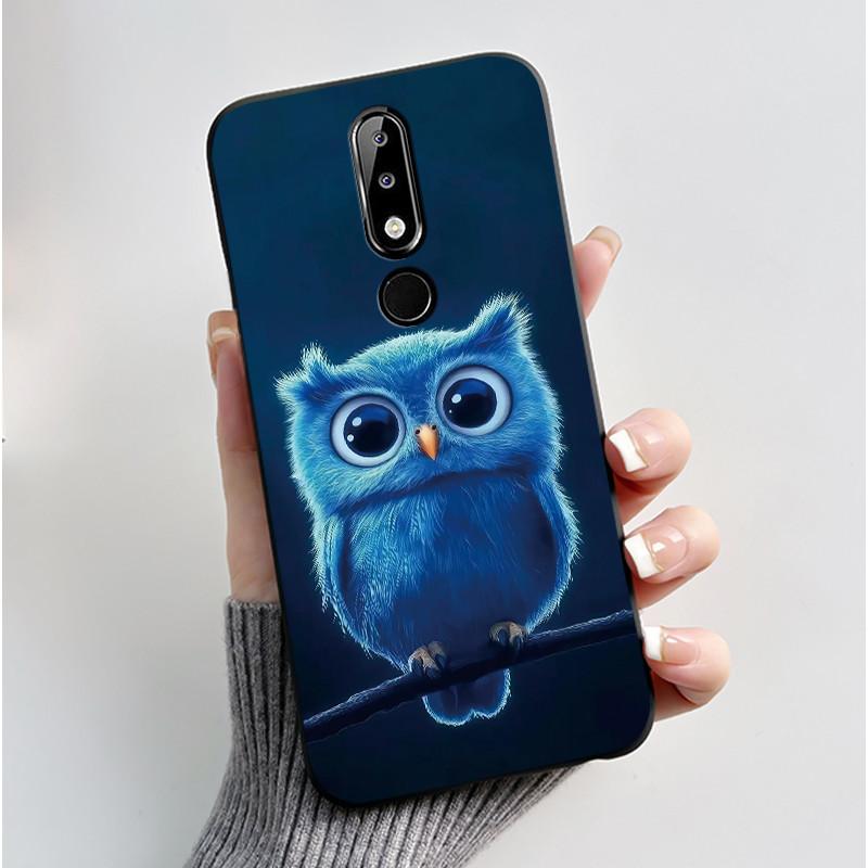 Casing For Nokia 5.1 Plus 6.1 Plus X5 X6 Luxury Dragon Cute Cool Boys Girls Soft silicon Phone Case Back Cover Black Matte Shell